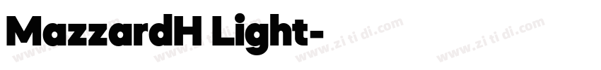 MazzardH Light字体转换